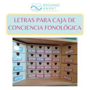 Letras para caja de conciencia fonológica