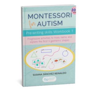 Cover of Montessori for Autism Pre-writing Skills Workbook 1