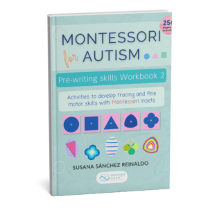 Cover of Montessori for Autism Pre-writing Skills Workbook 2